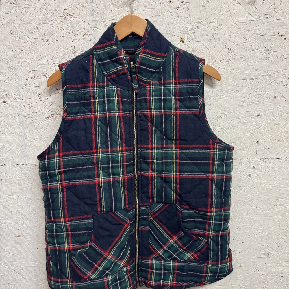 Mud Pie Men's Tartan Quilted Vest